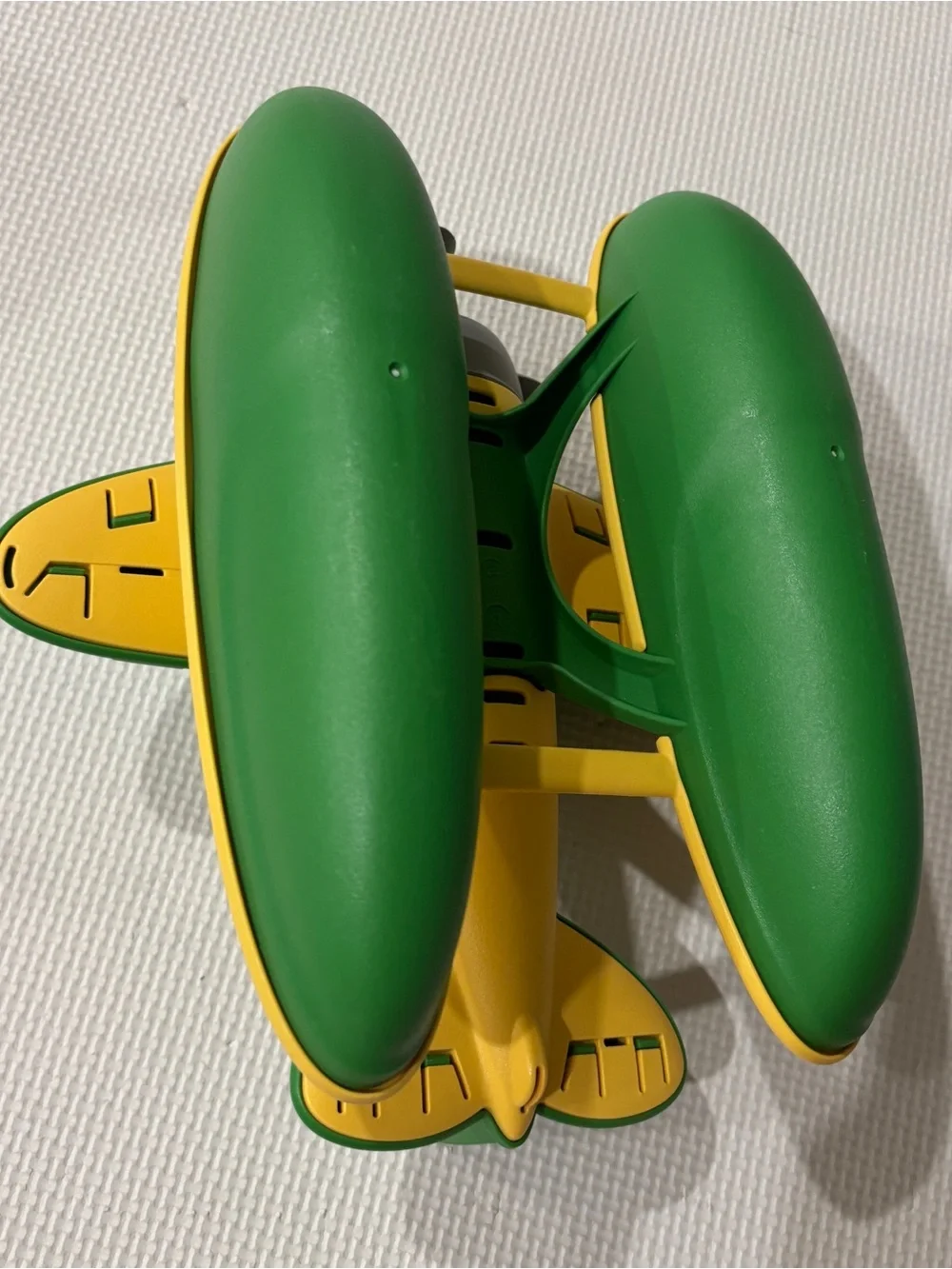 Green & Yellow Toy Seaplane - Kids Float Plane by Green Toys 9.5”